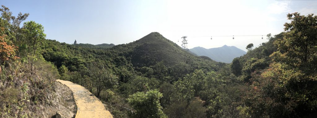 mountain view from ngong ping trail